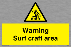 WL7469: Warning surf craft area
