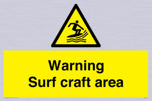 WL7469: Warning surf craft area