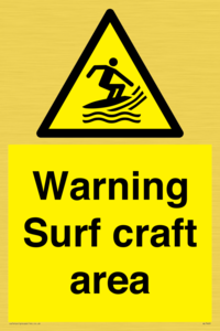 WL7469: Warning surf craft area