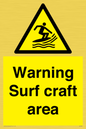 WL7469: Warning surf craft area