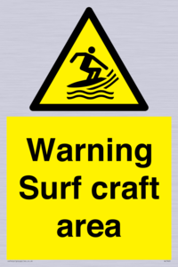 WL7469: Warning surf craft area