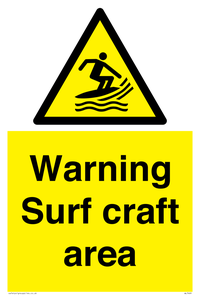 WL7469: Warning surf craft area