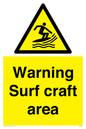 WL7469: Warning surf craft area