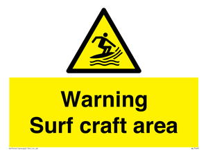 WL7469: Warning surf craft area