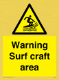 WL7469: Warning surf craft area