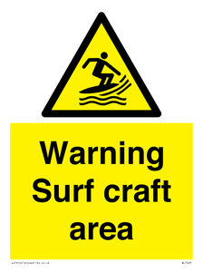 WL7469: Warning surf craft area