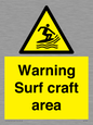 WL7469: Warning surf craft area