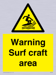 WL7469: Warning surf craft area