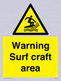 WL7469: Warning surf craft area