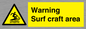 WL7469: Warning surf craft area