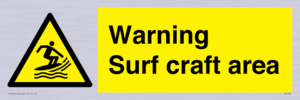 WL7469: Warning surf craft area
