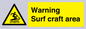WL7469: Warning surf craft area