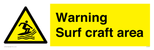 WL7469: Warning surf craft area