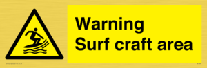 WL7469: Warning surf craft area