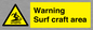 WL7469: Warning surf craft area