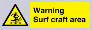 WL7469: Warning surf craft area