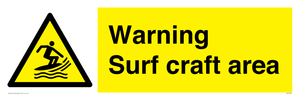 WL7469: Warning surf craft area
