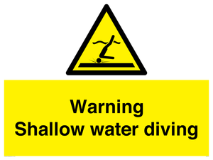 WL7470: Warning shallow water diving