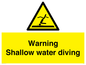 WL7470: Warning shallow water diving
