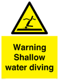 WL7470: Warning shallow water diving