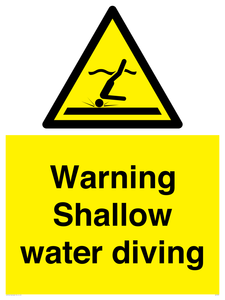 WL7470: Warning shallow water diving