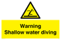 WL7470: Warning shallow water diving
