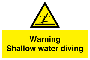 WL7470: Warning shallow water diving
