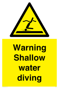 WL7470: Warning shallow water diving
