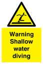 WL7470: Warning shallow water diving