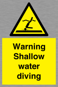 WL7470: Warning shallow water diving