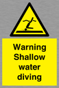 WL7470: Warning shallow water diving