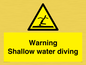 WL7470: Warning shallow water diving