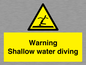 WL7470: Warning shallow water diving