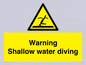 WL7470: Warning shallow water diving