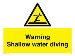 WL7470: Warning shallow water diving