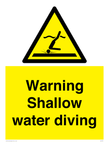 WL7470: Warning shallow water diving