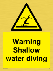 WL7470: Warning shallow water diving
