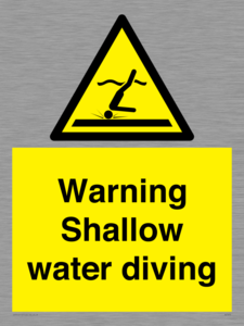 WL7470: Warning shallow water diving