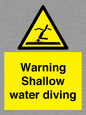 WL7470: Warning shallow water diving