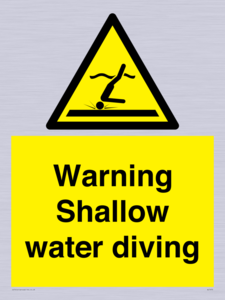 WL7470: Warning shallow water diving