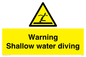 WL7470: Warning shallow water diving