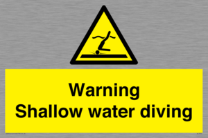 WL7470: Warning shallow water diving