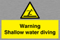 WL7470: Warning shallow water diving