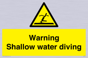 WL7470: Warning shallow water diving
