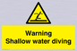 WL7470: Warning shallow water diving