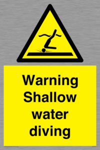 WL7470: Warning shallow water diving