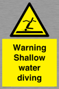 WL7470: Warning shallow water diving