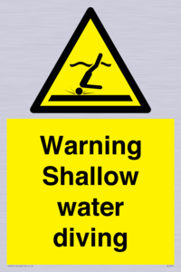 WL7470: Warning shallow water diving