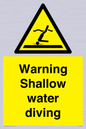 WL7470: Warning shallow water diving