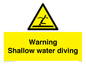 WL7470: Warning shallow water diving